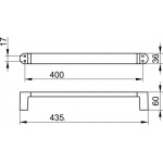 Keuco Elegance Reling na ręcznik 400 mm, Chrom 11601010400