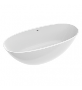 Marmorin Wila II Wanna wolnostojąca z przelewem 168x75x58,5 cm Biały P_W_620_01_1680_0_06 