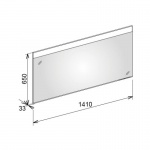 Keuco Edition 400 Lustro 650x1410 mm podświetlane 26 Watt 11597172500