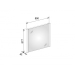 Keuco Royal Reflex 2 Lustro 577x800 mm podświetlane 14296002500