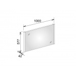Keuco Royal Reflex 2 Lustro 577x1000 mm podświetlane 14296003000