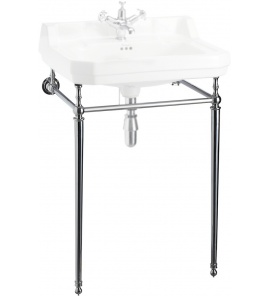 Burlington Edwardian Stelaż pod umywalkę 53,8x42,5 chrom T23ACHR