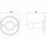  Burlington Haczyk na ręcznik chrom A14CHR