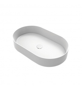 Cielo Shui Comfort Umywalka stawiana na blat 60x38 z korkiem klik klak biała SHCOLAO60+PIL01B
