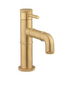Crosswater MPRO Industrial Bateria umywalkowa niska jednootworowa bez korka brushed brass PRI110DNUB