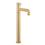 Crosswater MPRO Industrial Bateria umywalkowa wysoka jednootworowa bez korka brushed brass PRI112DNUB