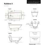 Victoria+Albert Kaldera 5 Wanna do zabudowy 150x80 biały KAL5-N-SW-OF 