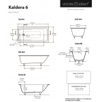 Victoria+Albert Kaldera 6 Wanna do zabudowy 165x90 cm Biały KAL6-N-SW-OF 