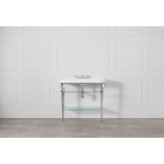 Victoria+Albert Candella 100 Stolik z zintegrowaną umywalką 100x48 cm Polerowany chrom CAN-100-3TH-PC 