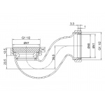   Burlington Syfon do odpływu wannowego 1 1/2" chrom CW3 W MAGAZYNIE!!