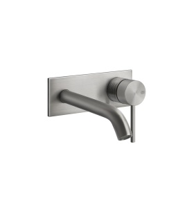Gessi 316 Trame Bateria umywalkowa ścienna element zewnętrzny steel brushed 54388.239