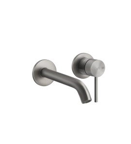Gessi 316 Trame Bateria umywalkowa ścienna element zewnętrzny steel brushed 54383.239