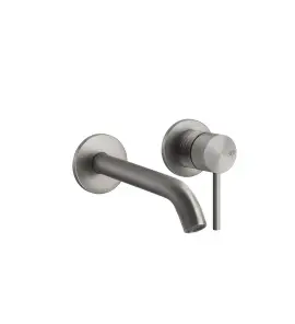Gessi 316 Trame Bateria umywalkowa ścienna element zewnętrzny steel brushed 54383.239