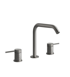 Gessi 316 Intreccio Bateria umywalkowa 3-otworowa steel brushed 54112.239