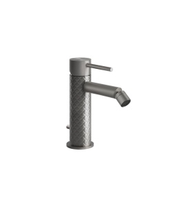 Gessi 316 Intreccio Bateria bidetowa jednootworowa z korkiem steel brushed 54107.239