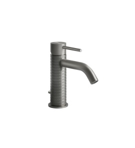 Gessi 316 Meccanica Bateria umywalkowa jednootworowa z korkiem steel brushed 54201.239