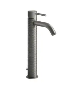 Gessi 316 Meccanica Bateria umywalkowa jednootworowa z korkiem steel brushed 54204.239