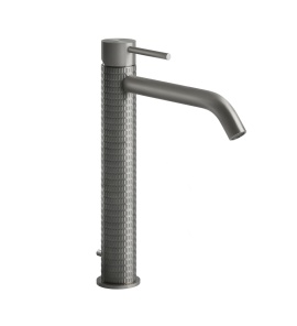 Gessi 316 Meccanica Bateria umywalkowa jednootworowa z korkiem steel brushed 54203.239
