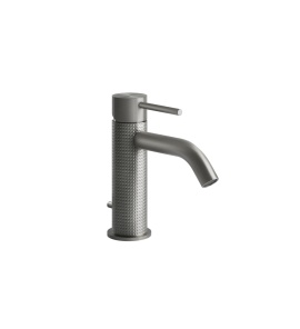 Gessi 316 Cesello Bateria umywalkowa jednootworowa z korkiem steel brushed 54401.239