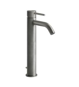 Gessi 316 Cesello Bateria umywalkowa jednootworowa z korkiem steel brushed 54404.239