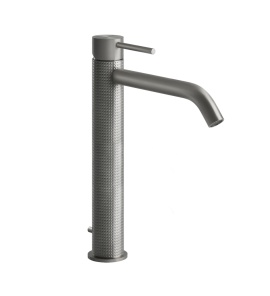 Gessi 316 Cesello Bateria umywalkowa jednootworowa z korkiem steel brushed 54403.239