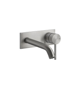 Gessi 316 Cesello Bateria umywalkowa ścienna element zewnętrzny steel brushed 54488.239