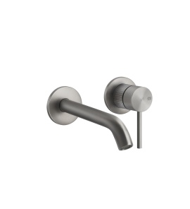 Gessi 316 Cesello Bateria umywalkowa ścienna element zewnętrzny steel brushed 54486.239