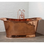 Bleu Provence Napoleon Wanna wolnostojąca 150x66 miedź NAPOLEON.150.CC