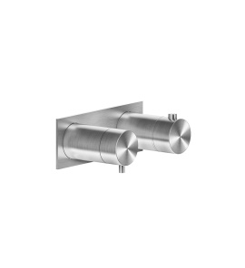 Gessi 316 Bateria prysznicowa termostatyczna ścienna element zewnętrzny steel brushed 54034.239