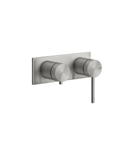 Gessi 316 Bateria wannowo-prysznicowa ścienna element zewnętrzny steel brushed 54079.239