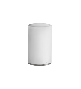 Gessi 316 Kubek biały wolnostojący z podstawą steel brushed 54731.239