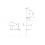 Britton Compact Półpostument Biały SP.1033