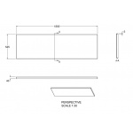 Britton Cleargreen Panel przedni do wanny do zabudowy 1800 mm Biały R26F