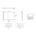 Britton Cleargreen Panel tylny do wanny 750 mm Biały R28E