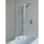 Britton Cleargreen EcoRound Parawan nawannowy jednoczęściowy zaokrąglony 82x145 BS7
