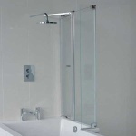 Britton Cleargreen EcoSquare Parawan nawannowy trzyczęściowy prawy 82x145 BS8R