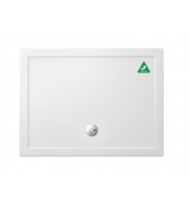 Britton Zamori Brodzik prostokątny 120x100 Biały Z1230A