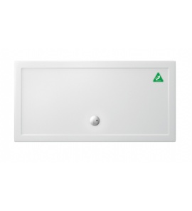 Britton Zamori Brodzik prostokątny 160x80 Biały Z1231A