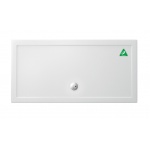 Britton Zamori Brodzik prostokątny 160x80 Biały Z1231A