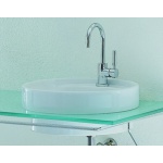 Flaminia Twin Set Umywalka wpuszczana w blat Ø 42,5 cm Biały 5055/42 Tylko 1 sztuka w takiej cenie!