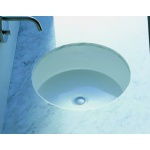 Flaminia Twin Set Umywalka podblatowa Ø 42 cm Czarna 5057NER