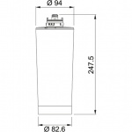 Franke Zestaw 3 filtrów kapsułkowych do czyszczenia wody 133.0284.026
