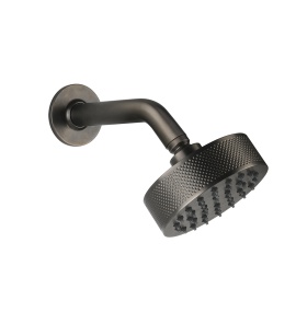 Gessi Inciso Shower Głowica prysznicowa ścienna Ø 118 mm Black Metal Brushed PVD 58189.707