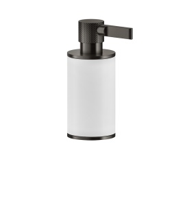 Gessi Inciso Dozownik do mydła Biały/Black Metal Brushed PVD 58537.707