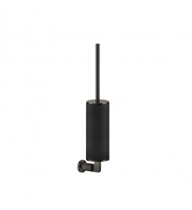 Gessi Inciso Pojemnik czarny z uchwytem na szczotkę WC Black Metal Brushed PVD 58520.707