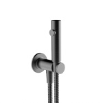 Gessi INCISO Zestaw bidetka z przyłączem Black Metal Brushed PVD 58153.707