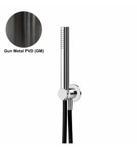 Bruma Zestaw prysznicowy z uchwytem do słuchawki prysznicowej i słuchawką Gunmetal PVD 1455731GM