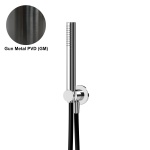 Bruma Zestaw prysznicowy z uchwytem do słuchawki prysznicowej i słuchawką Gunmetal PVD 1455731GM