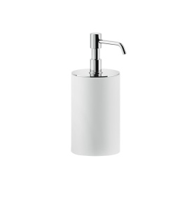 Gessi Rilievo Dozownik do mydła wolnostojący (biały) chrom 59537.031