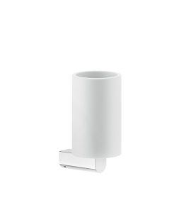 Gessi Rilievo Kubek na szczoteczki ścienny (biały) chrom 59507.031